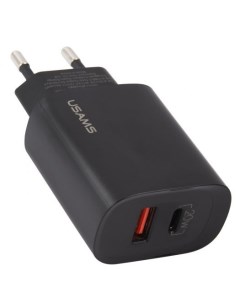 Сетевое зарядное устройство US CC121 T35 20Вт USB USB type C Quick Charge PD 3A черный CC121TC02 Usams