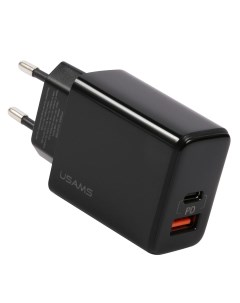 Сетевое зарядное устройство US CC133 T40 20Вт USB USB type C Quick Charge PD 3A черный CC133TC01 Usams