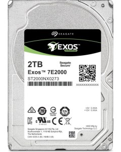 Жесткий диск HDD 2Tb Exos 7E2000 2 5 7 2K 128Mb 512e SAS 12Gb s ST2000NX0273 Seagate