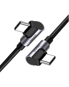 Кабель USB Type C USB Type C угловой экранированный быстрая зарядка 3A 1 м черный US323 70529 Ugreen