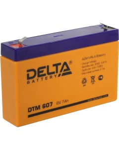 Аккумуляторная батарея для ИБП Delta DTM DTM 607 6V 7Ah Delta battery