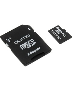 Карта памяти 32Gb microSDHC Class 10 адаптер Qumo