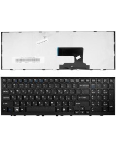 Клавиатура для ноутбука Sony Vaio VPC EE Series Black Frame Black Черная без рамки TOP 82753 Topon