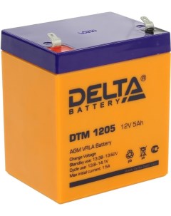 Аккумуляторная батарея для ИБП Delta DTM DTM 1205 12V 5Ah Delta battery