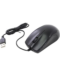 Мышь проводная 185M Black USB 1000dpi оптическая светодиодная USB черный Oklick