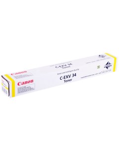 Картридж лазерный C EXV34Y 3785B002 желтый 16000 страниц оригинальный для iR Advance C2020 C2025 C20 Canon