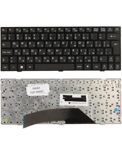 Клавиатура для ноутбука MSI U135 U135DX U160 U160DX Series Black Черная TOP 99683 Topon