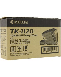 Картридж лазерный TK 1120 1T02M70NXV 1T02M70NX0 1T02M70NX1 черный 3000 страниц оригинальный для FS 1 Kyocera