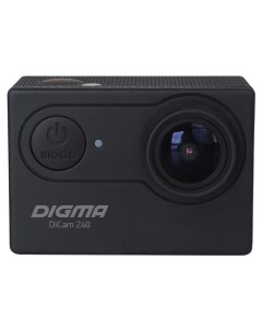 Экшн камера DiCam 240 12 MP 1920x1080 USB WiFi черный DC240 Digma