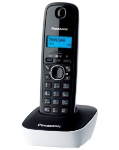 Радиотелефон KX TG1611 DECT АОН черный белый KX TG1611RUW Panasonic