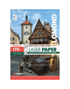 Фотобумага A4 170 г м глянцевая 250 листов двусторонняя 0310241 для лазерной печати Lomond