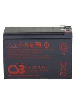 Аккумуляторная батарея для ИБП HR 1234W F2 12V 9Ah Csb