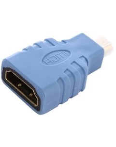 Переходник адаптер HDMI F micro HDMI M синий GCR 50938 GCR 50938 Greenconnect