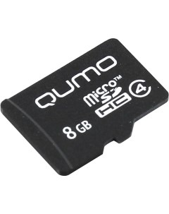 Карта памяти 8Gb microSDHC Class 4 адаптер Qumo