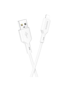 Кабель USB Lightning 8 pin быстрая зарядка 2 4А 1 м белый BX70 6974443384475 Borofone