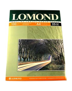 Фотобумага A4 130 г м матовая 25 листов двусторонняя 0102039 для струйной печати Lomond
