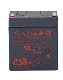 Аккумуляторная батарея для ИБП GP GP1245 12V 4 5Ah Csb