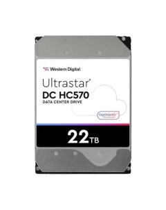 Жесткий диск HDD 22Tb Ultrastar DC HС570 3 5 7 2K 512Mb 512e SATA3 WUH722222ALE6L4 Western digital
