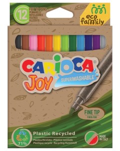 Фломастеры Joy Eco Family 12 шт 43100 Carioca