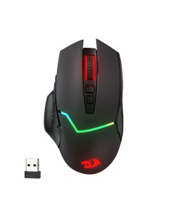 Мышь беспроводная/проводная Mirage Pro, 8000dpi, оптическая светодиодная, USB/Радиоканал, черный (71432) Redragon