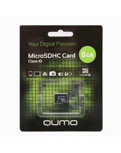 Карта памяти 8Gb microSDHC Class 10 0 Qumo