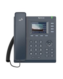 VoIP телефон UC921G 4 линии 4 SIP аккаунта цветной дисплей PoE черный UC921G Xorcom