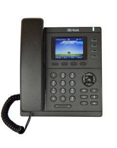 VoIP телефон UC921P 4 линии 4 SIP аккаунта монохромный дисплей PoE черный UC921P Xorcom