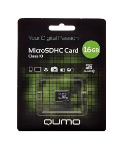 Карта памяти 16Gb microSDHC Class 10 0 Qumo