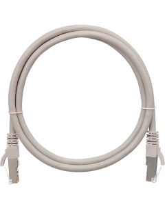 Патч корд FTP кат 5e 1м RJ45 RJ45 серый CU LSZH экранированный NMC PC4SD55B NMC PC4SD55B 010 C GY Nikomax