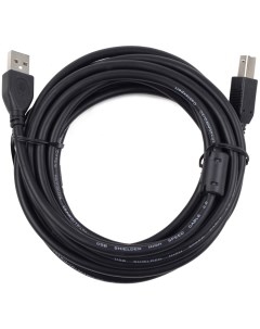 Кабель USB(Am)-USB(Bm), ферритовый фильтр, экранированный, 4.5 м, черный, Pro (CCF2-USB2-AMBM-15) Gembird