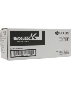 Картридж лазерный TK 5140K 1T02NR0NL0 черный 7000 страниц оригинальный для ECOSYS P6130cdn ECOSYS M6 Kyocera