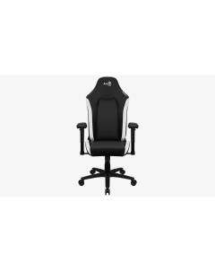 Кресло игровое Crown Leatherette черный белый 4711099471201 Aerocool