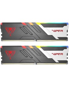 Комплект памяти DDR5 DIMM 32Gb 2x16Gb 6400MHz CL32 Viper Venom RGB PVVR532G640C32K Retail Patriot memory