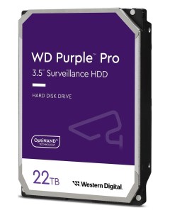 Жесткий диск HDD 22Tb Purple Pro 3 5 7200rpm SATA3 WD221PURP Western digital