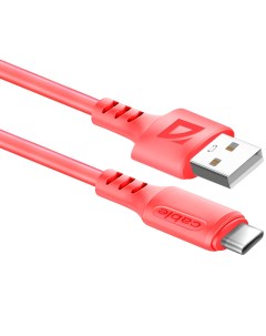 Кабель USB USB Type C 2 4A 1 м красный F207 87106RED Defender