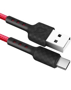 Кабель USB USB Type C 2 4A 1 м красный F181 87113RED Defender