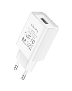 Сетевое зарядное устройство BA68A Glacier USB 2 1A белый 6974443385670 Borofone