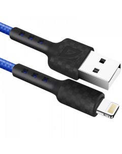 Кабель USB Lightning 8 pin 2 4A 1 м синий F181 87114BLU Defender