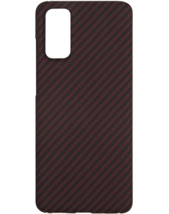 Чехол накладка для смартфона Samsung Galaxy S20 карбон красный УТ000020856 Barn&hollis