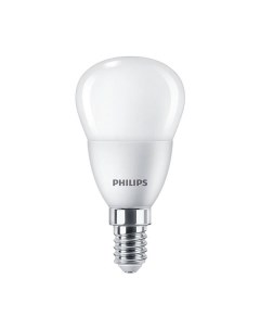 Лампа светодиодная E14 P46 5Вт 2700 K теплый свет 500лм ecohome Lustre 929002969637 Philips