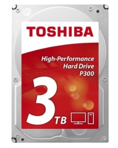 Жесткий диск HDD 3Tb P300 3 5 7200rpm 64Mb SATA3 HDWD130UZSVA Toshiba