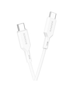 Кабель USB Type C USB Type C 3A 1 м белый BX70 60W 207874 Borofone