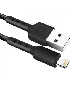 Кабель USB Lightning 8 pin 2 4A 1 м черный F181 87114BLA Defender
