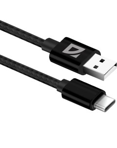 Кабель USB USB Type C 1 5A 1 м черный F85 87100BLA Defender