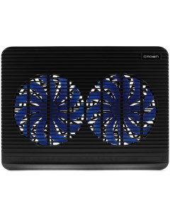 Охлаждающая подставка для ноутбука 17 CMLC 1101 вентилятор 110 2xUSB пластик металл черный CMLC 1101 Crown