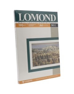 Фотобумага A4 190 г м матовая 50 листов двусторонняя 0102015 для струйной печати Lomond