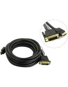 Кабель HDMI 19M DVI 25M Dual Link 5 м черный ABFBJ Vention