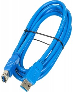 Кабель удлинитель USB 2 0 Am USB 2 0 Af экранированный 1 8м синий 841863 Ningbo