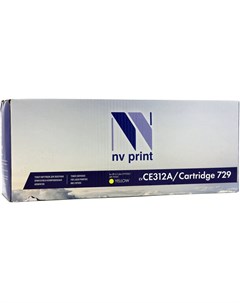 Картридж лазерный NV CE312A 729Y 126A 729 желтый 1000 страниц совместимый для Canon LJP CP1025 CP102 Nv print