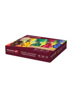 Краски масляные 36 шт 33 цветов 12 мл туба картонная коробка PREMIERE 192008 Brauberg